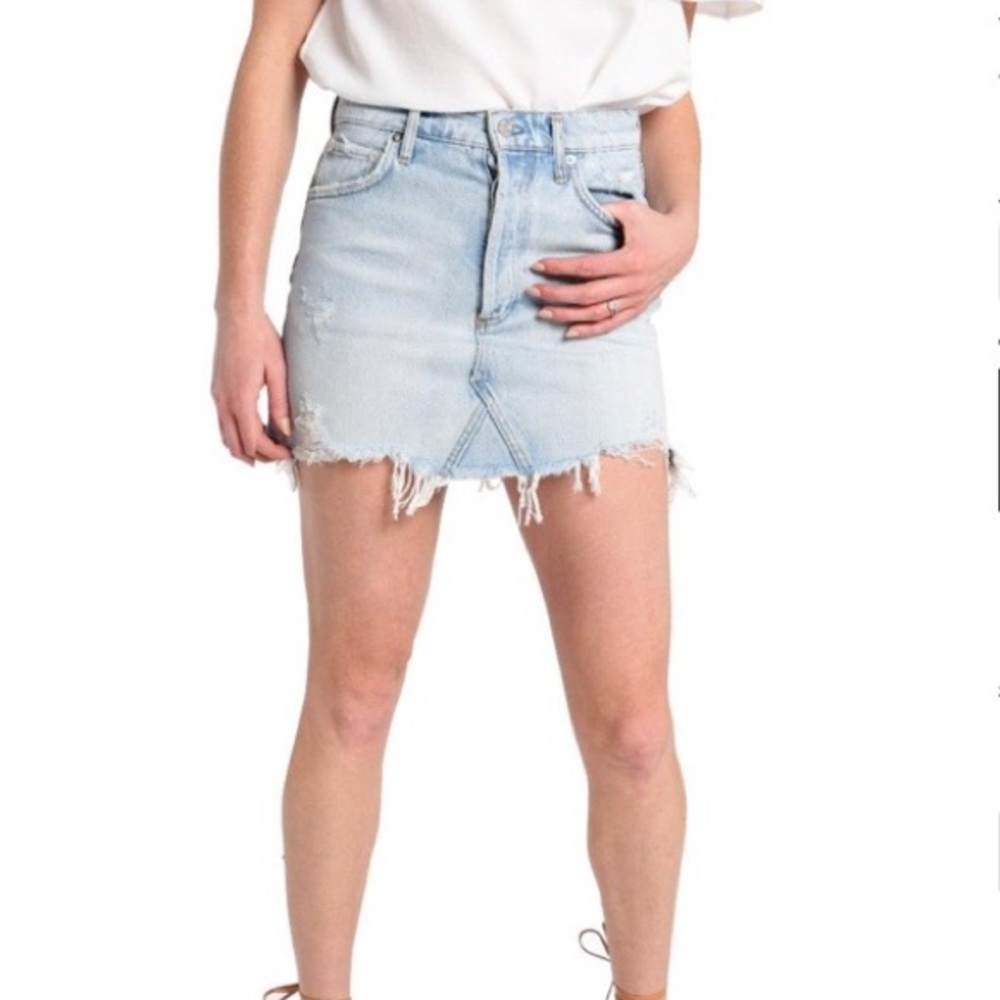 Agolde Quinn Mini Skirt Vega